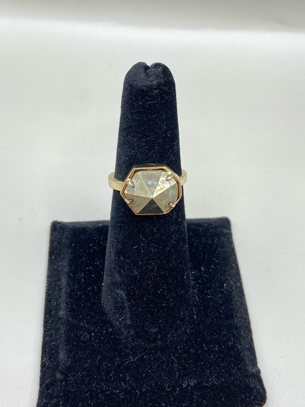Kendra Scott Gold Pyrite Pyramid Stacking Ring